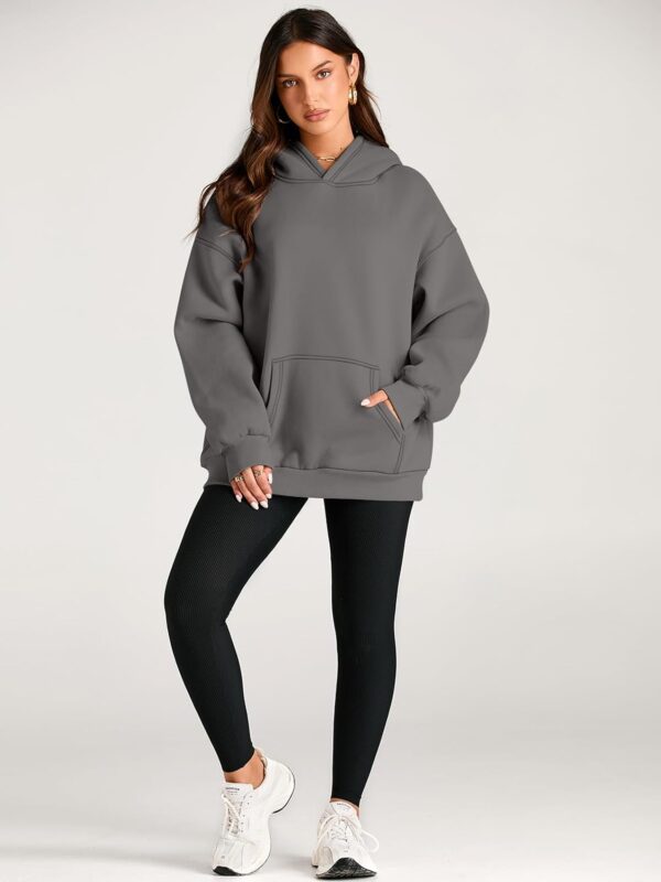 Trendy Queen Womens Oversized Hoodies Fleece Sweatshirts Long Sleeve Sweaters Pullover Fall Clothes with Pocket - Image 5