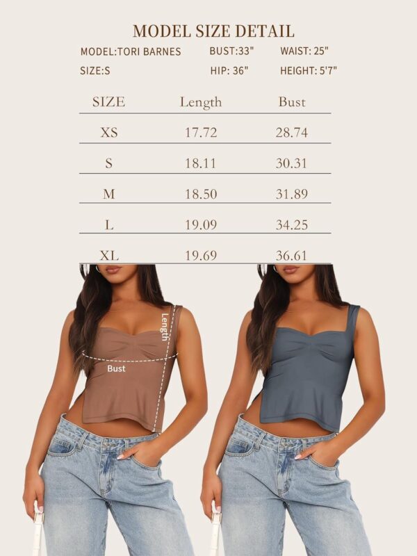 Trendy Queen Womens Crop Tank Tops Cute Backless Tops Going Out Outfits Y2k Summer Trendy Clothes Basics Clothing - Image 6